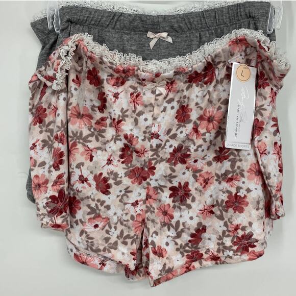 Marilyn Monroe Womens 2 pack Soft Pajama Shorts NEW Large Sleepwear - Picture 1 of 12